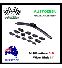 Multifunctional Soft Wiper Blade 14" with 13 Adapters